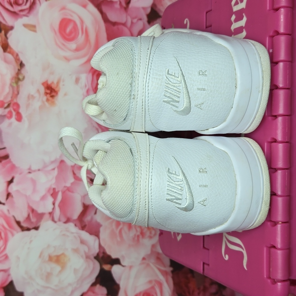 Nike Air Flight Mens Sneakers size 7 triple white like new - Picture 3 of 8
